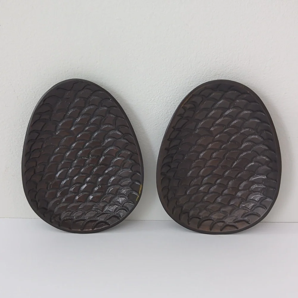 Crate & Barrel Pinecone Metal Votive Holders Set of 2 Product India